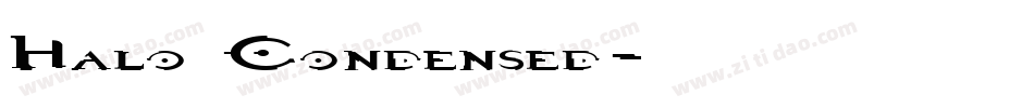 Halo Condensed字体转换